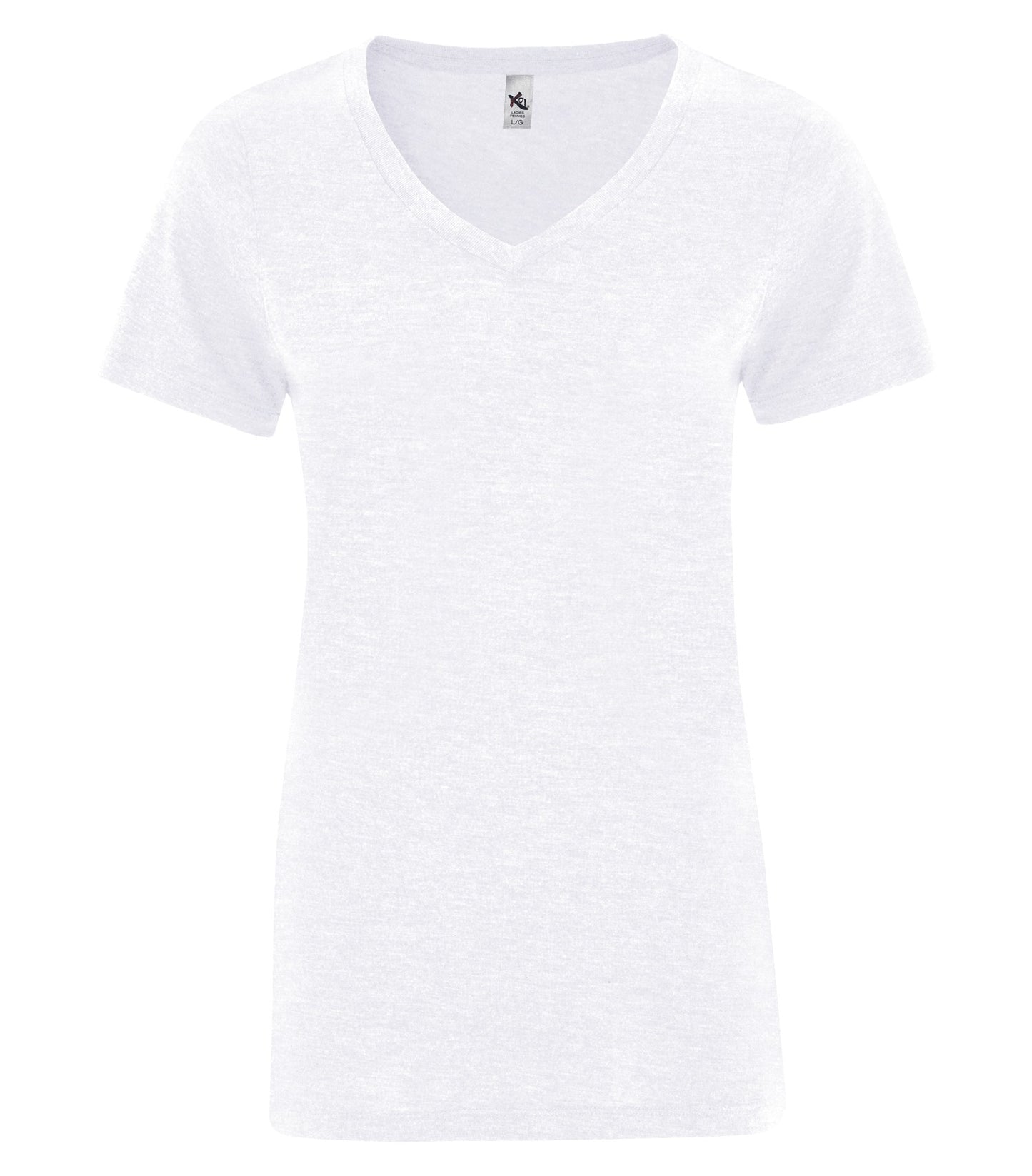 DISCONTINUED KOI® TRIBLEND V-NECK LADIES' TEE
