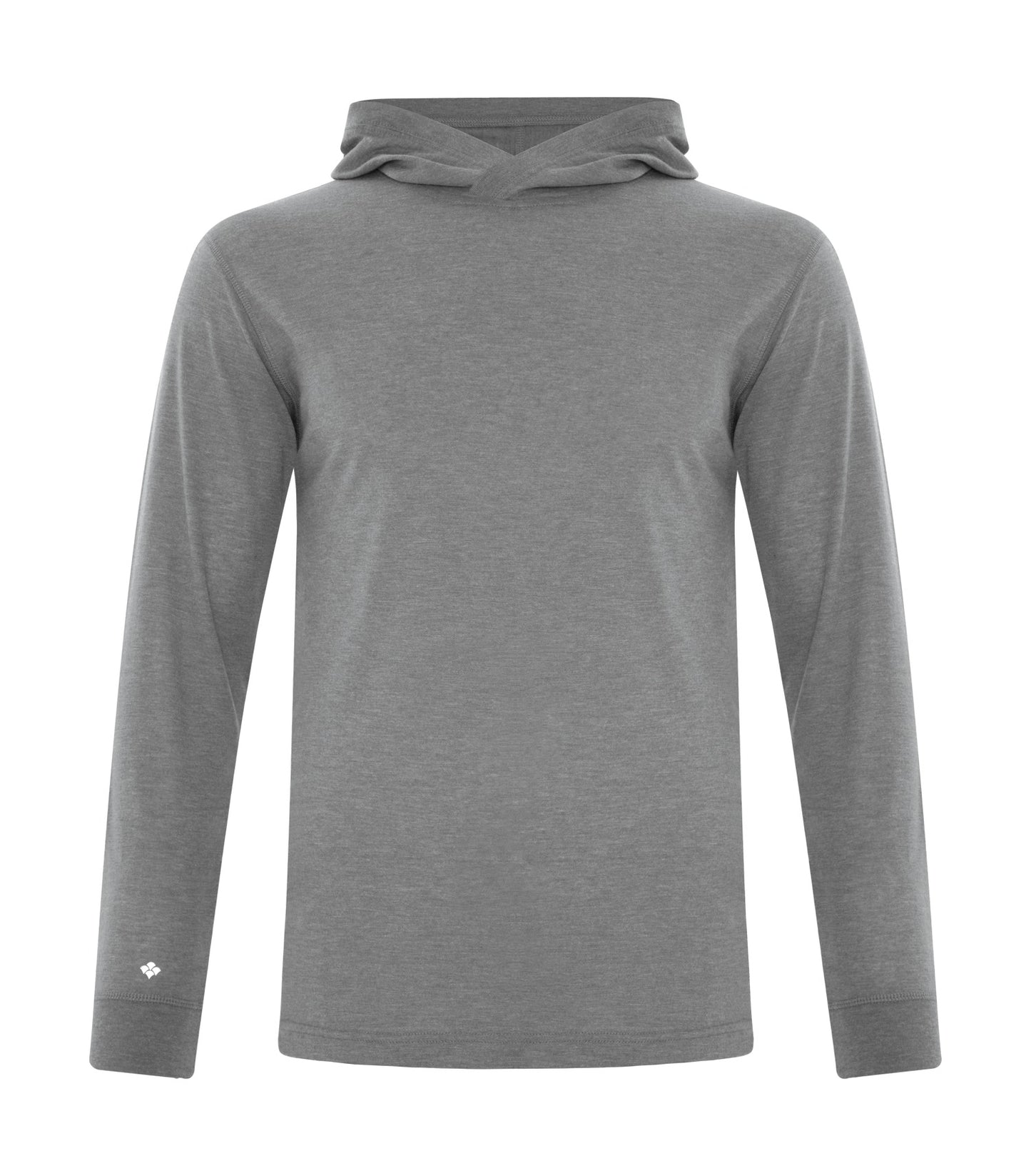 DISCONTINUED KOI® TRIBLEND LONG SLEEVE HOODED TEE