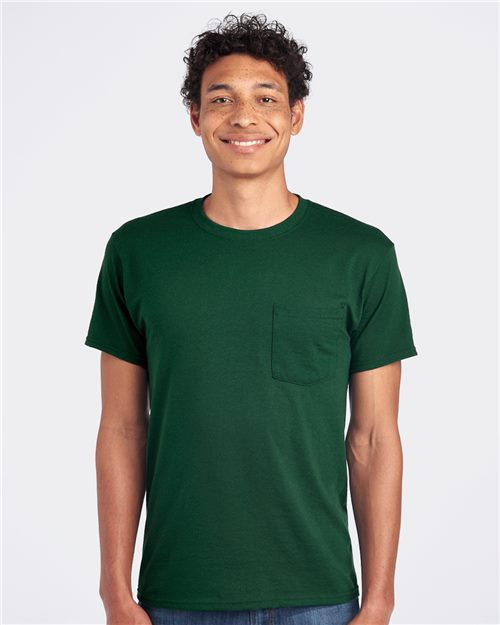 Unisex Dri-Power® 50/50 Pocket T-Shirt