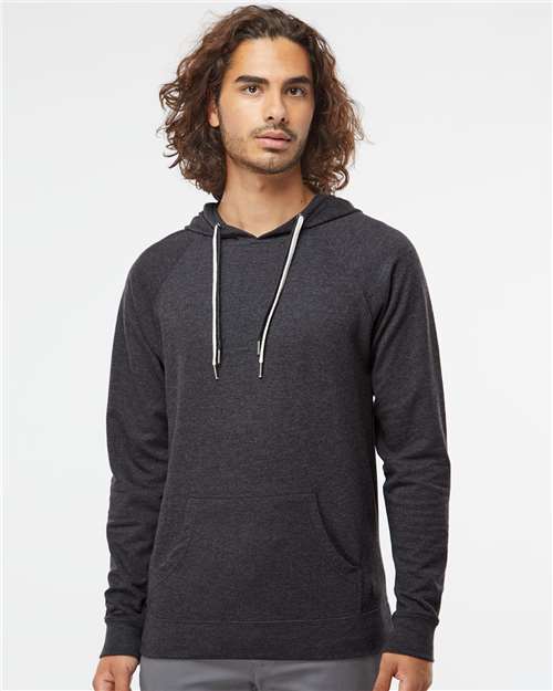 Unisex Icon Lightweight Loopback Terry Hooded Sweatshirt