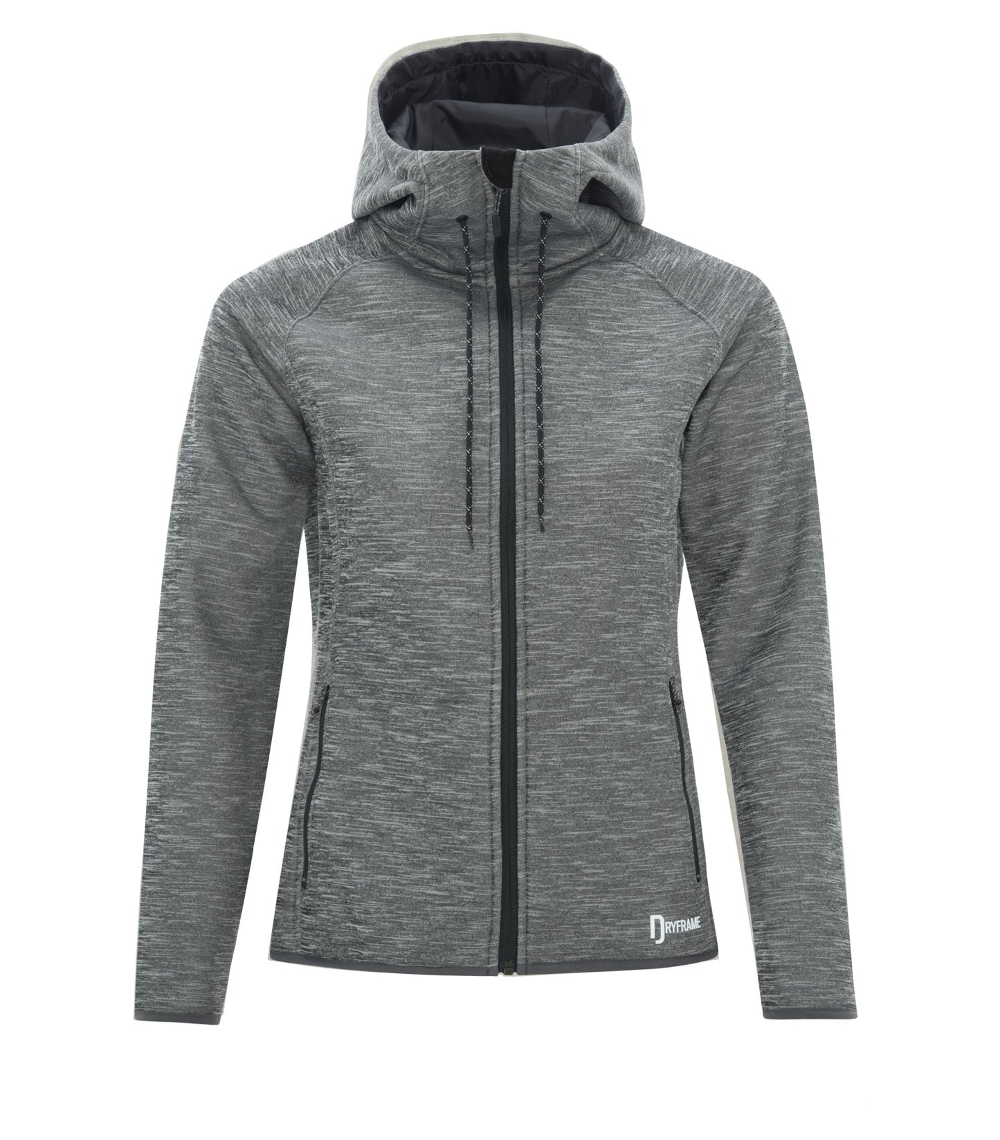 DISCONTINUED DRYFRAME® DRY TECH WATER RESISTANT FLEECE FULL ZIP HOODED LADIES' JACKET