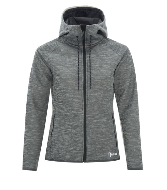 DISCONTINUED DRYFRAME® DRY TECH WATER RESISTANT FLEECE FULL ZIP HOODED LADIES' JACKET