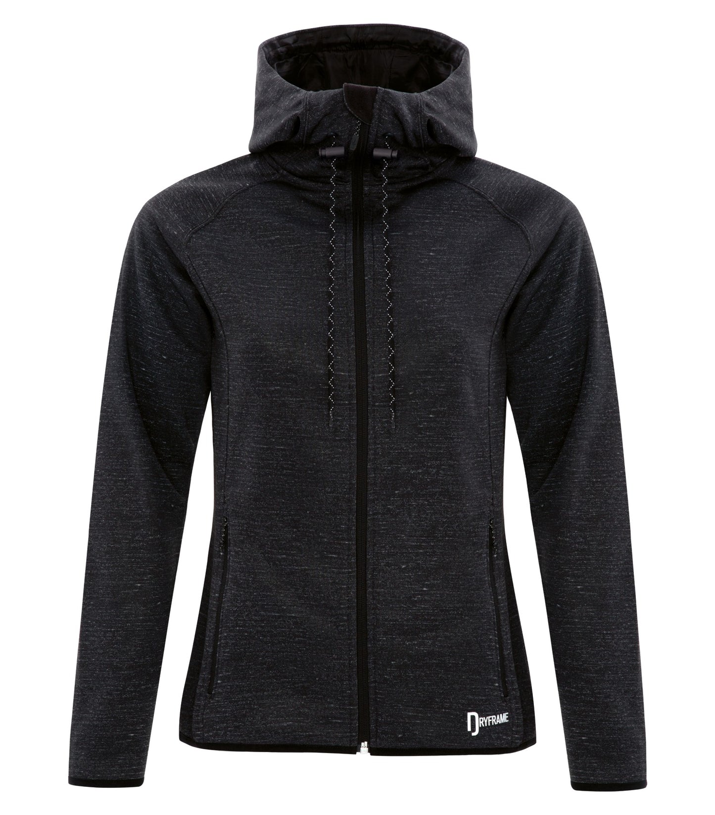 DISCONTINUED DRYFRAME® DRY TECH WATER RESISTANT FLEECE FULL ZIP HOODED LADIES' JACKET