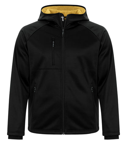 DISCONTINUED DRYFRAME® BONDED TECH FLEECE WATER RESISTANT FULL ZIP HOODED JACKET