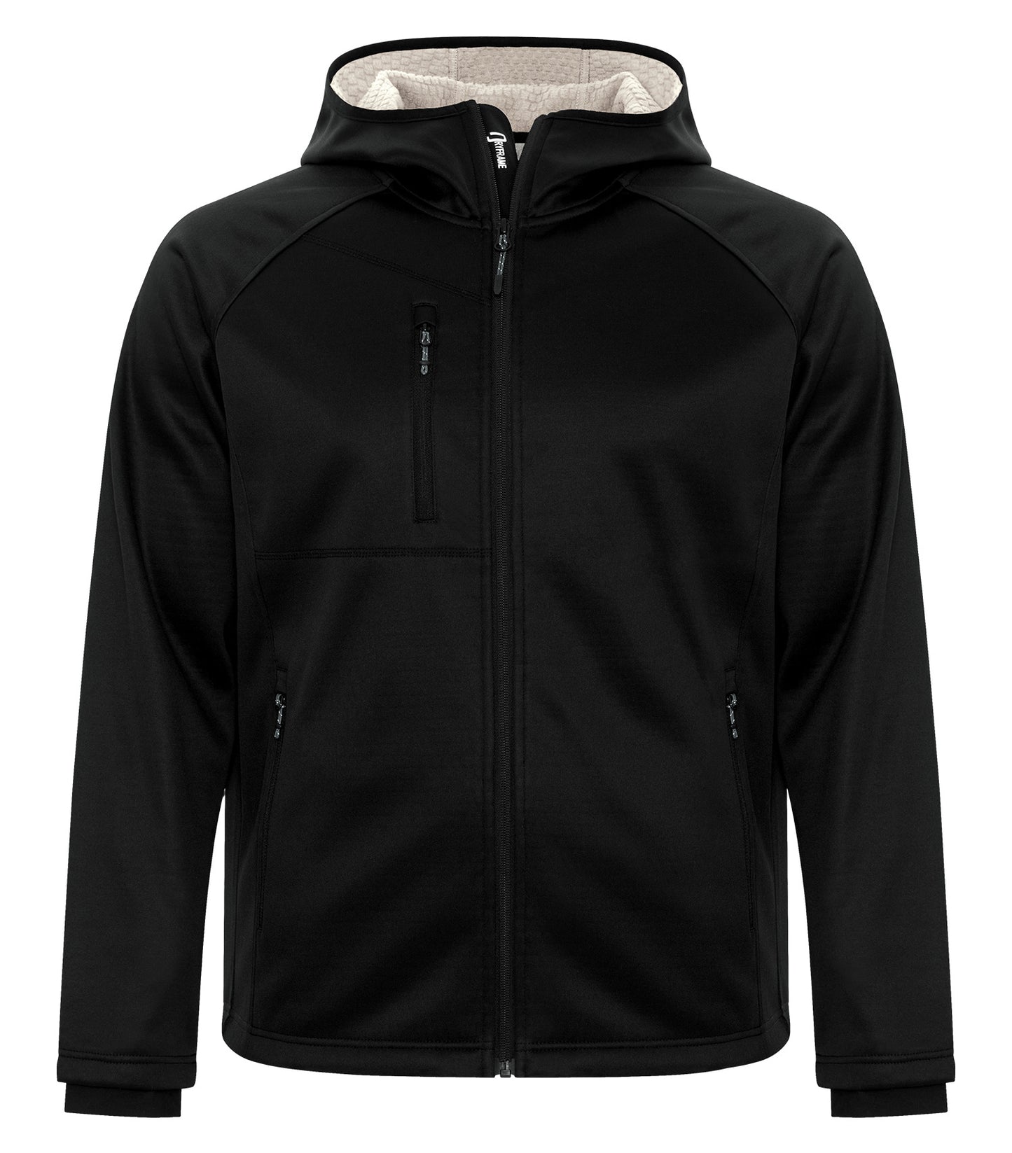 DISCONTINUED DRYFRAME® BONDED TECH FLEECE WATER RESISTANT FULL ZIP HOODED JACKET