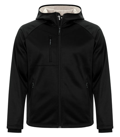 DISCONTINUED DRYFRAME® BONDED TECH FLEECE WATER RESISTANT FULL ZIP HOODED JACKET