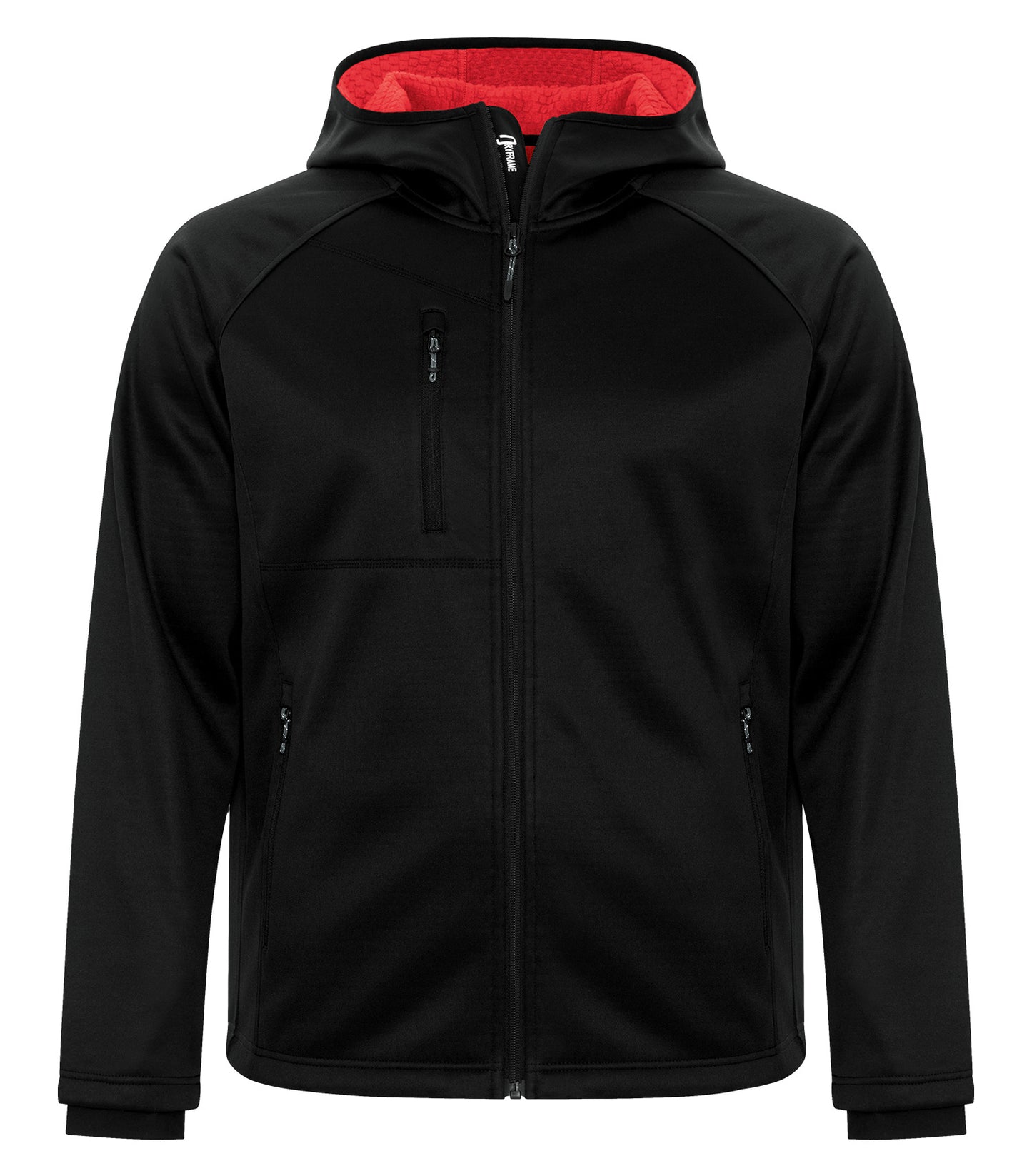 DISCONTINUED DRYFRAME® BONDED TECH FLEECE WATER RESISTANT FULL ZIP HOODED JACKET