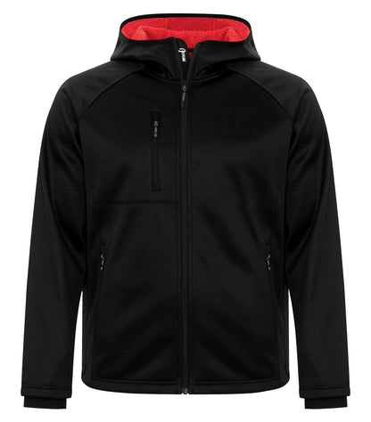 DISCONTINUED DRYFRAME® BONDED TECH FLEECE WATER RESISTANT FULL ZIP HOODED JACKET