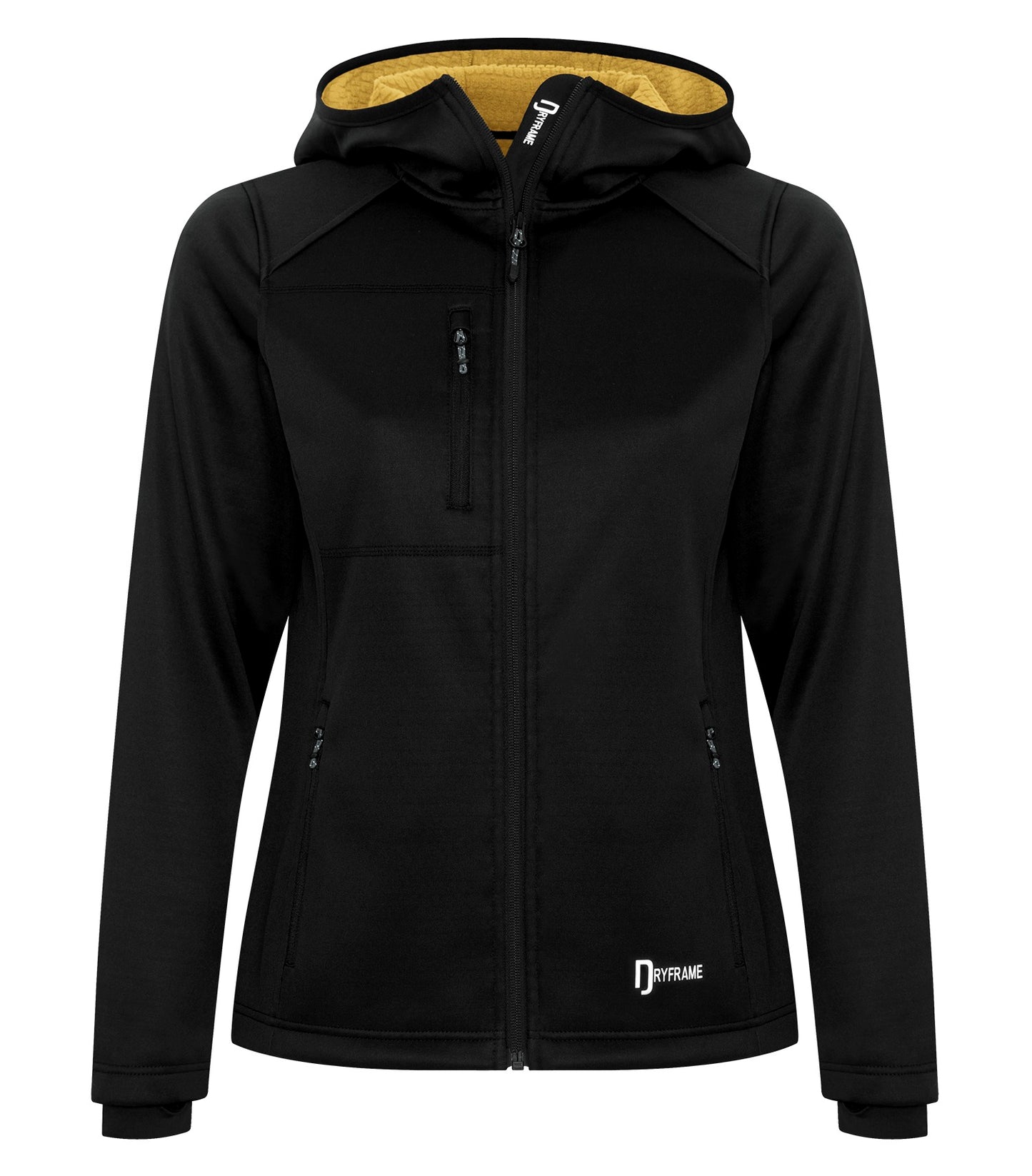 DISCONTINUED DRYFRAME® BONDED TECH FLEECE WATER RESISTANT FULL ZIP HOODED LADIES' JACKET