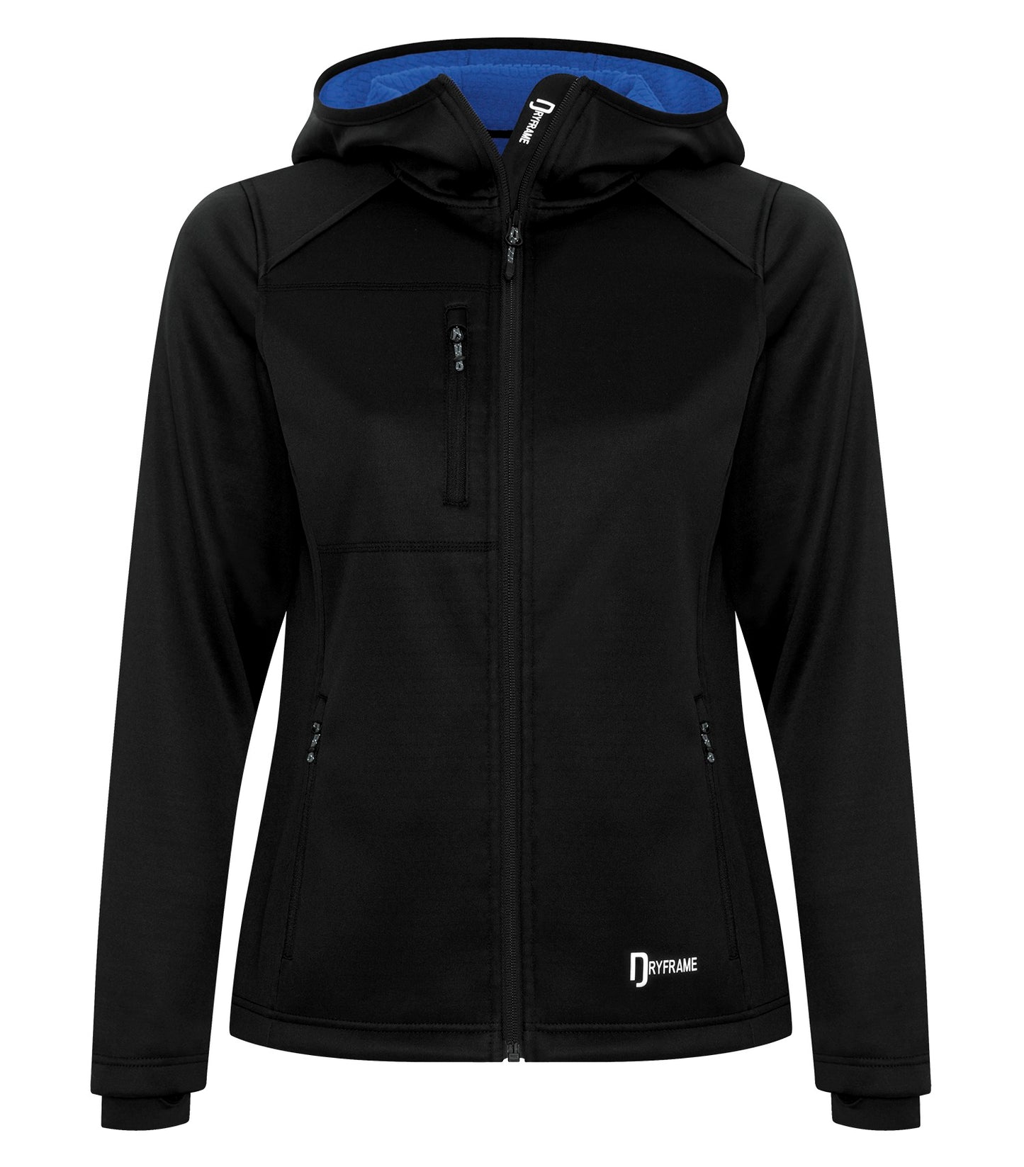 DISCONTINUED DRYFRAME® BONDED TECH FLEECE WATER RESISTANT FULL ZIP HOODED LADIES' JACKET