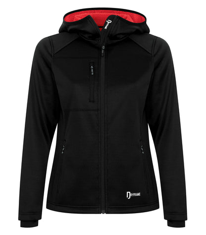 DISCONTINUED DRYFRAME® BONDED TECH FLEECE WATER RESISTANT FULL ZIP HOODED LADIES' JACKET