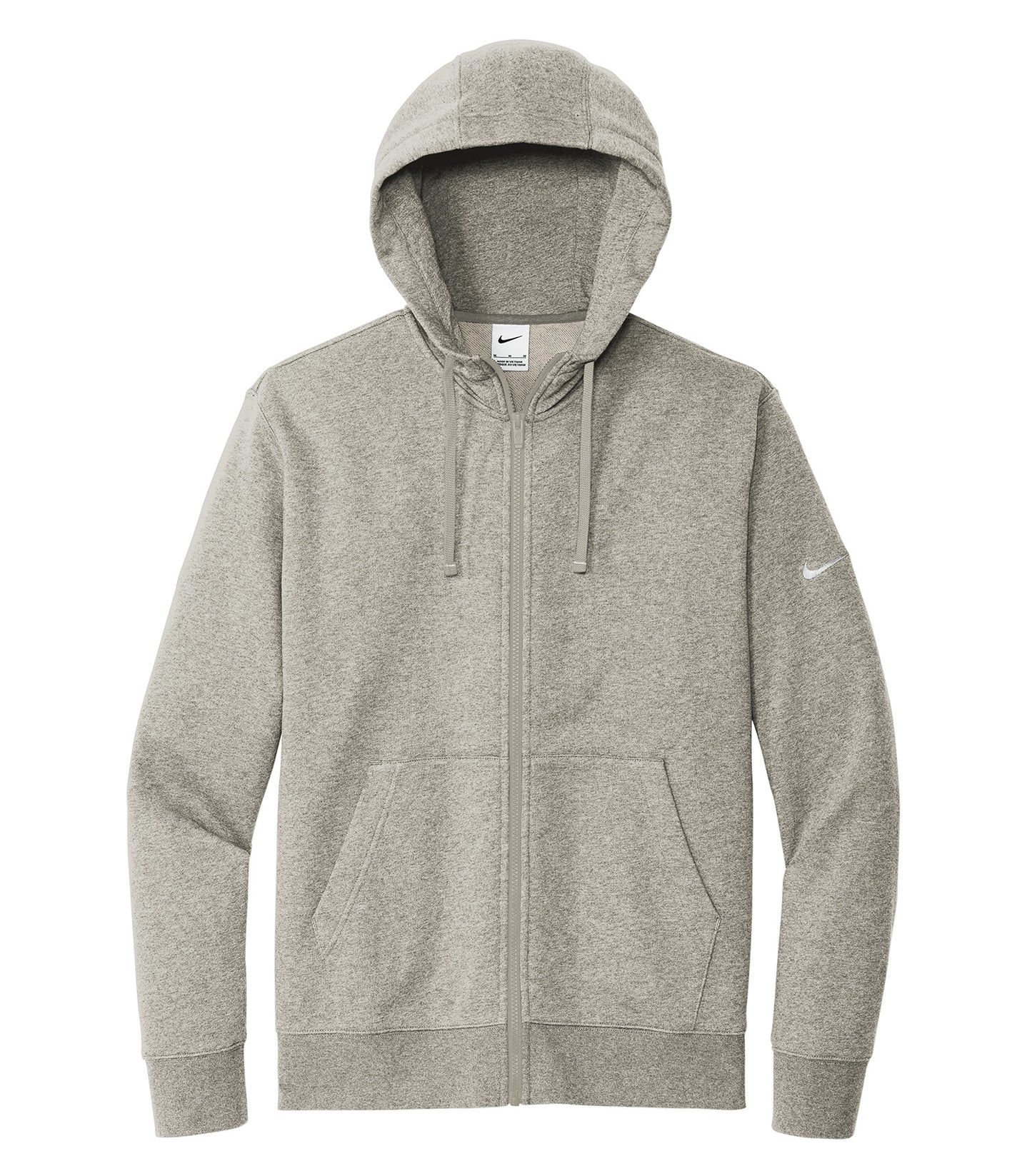 NIKE CLUB FLEECE SLEEVE SWOOSH FULL ZIP HOODIE