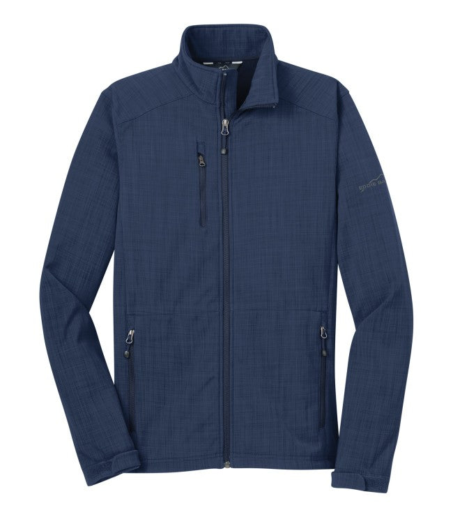 DISCONTINUED EDDIE BAUER® SHADED CROSSHATCH SOFT SHELL JACKET