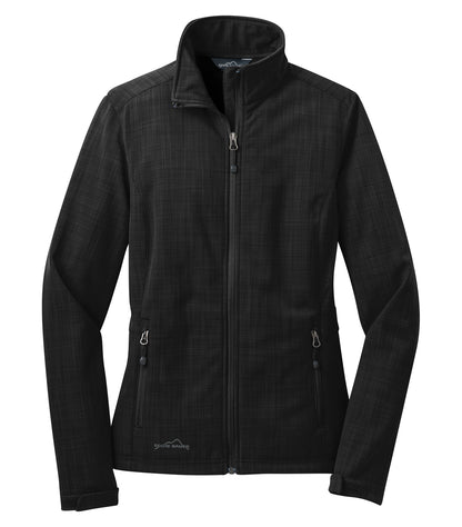 DISCONTINUED EDDIE BAUER® SHADED CROSSHATCH SOFT SHELL LADIES' JACKET