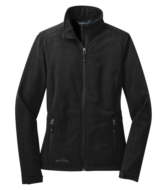 DISCONTINUED EDDIE BAUER® SHADED CROSSHATCH SOFT SHELL LADIES' JACKET