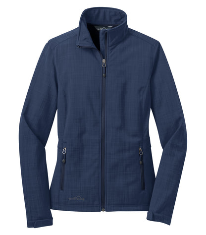 DISCONTINUED EDDIE BAUER® SHADED CROSSHATCH SOFT SHELL LADIES' JACKET