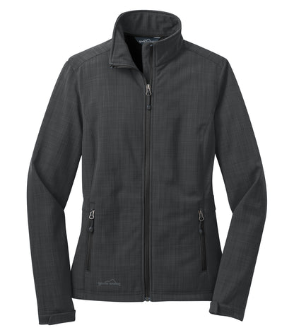 DISCONTINUED EDDIE BAUER® SHADED CROSSHATCH SOFT SHELL LADIES' JACKET