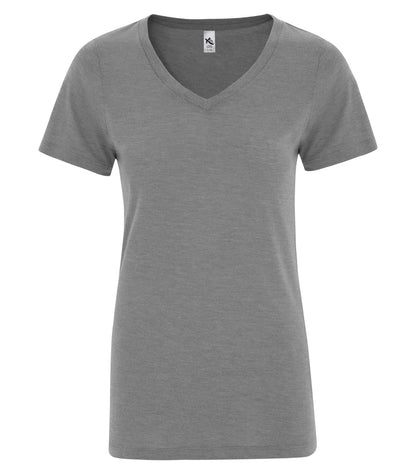 DISCONTINUED KOI® TRIBLEND V-NECK LADIES' TEE