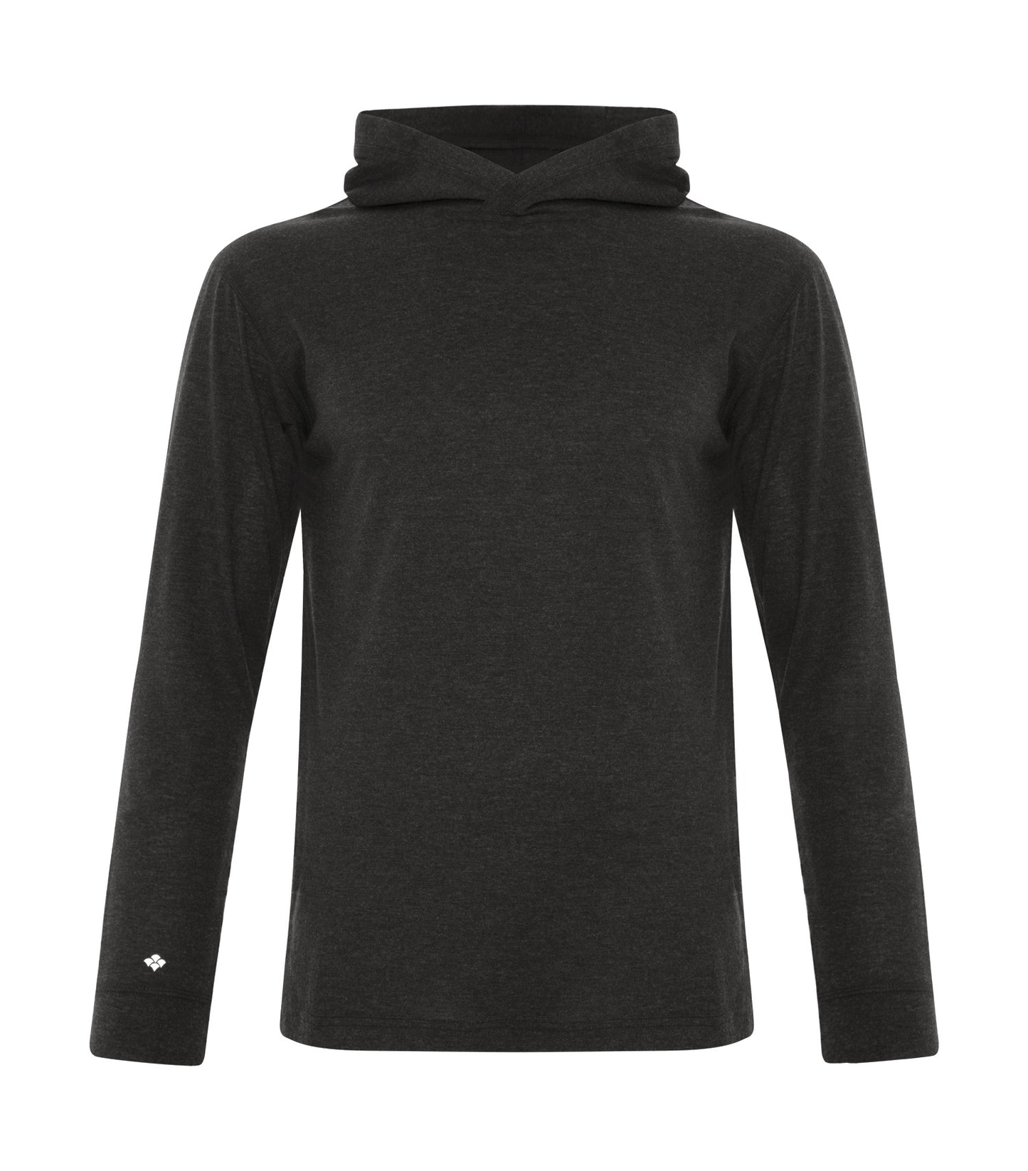 DISCONTINUED KOI® TRIBLEND LONG SLEEVE HOODED TEE