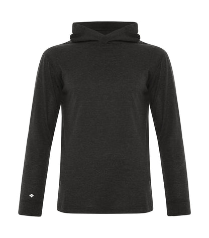 DISCONTINUED KOI® TRIBLEND LONG SLEEVE HOODED TEE