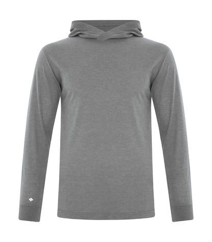 DISCONTINUED KOI® TRIBLEND LONG SLEEVE HOODED TEE