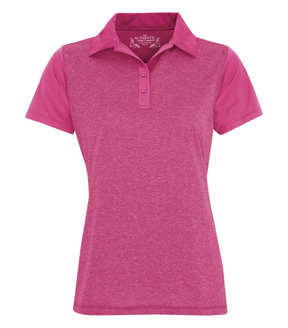 DISCONTINUED ATC™ PRO TEAM HEATHER ProFORMANCE COLOUR BLOCK LADIES' POLO