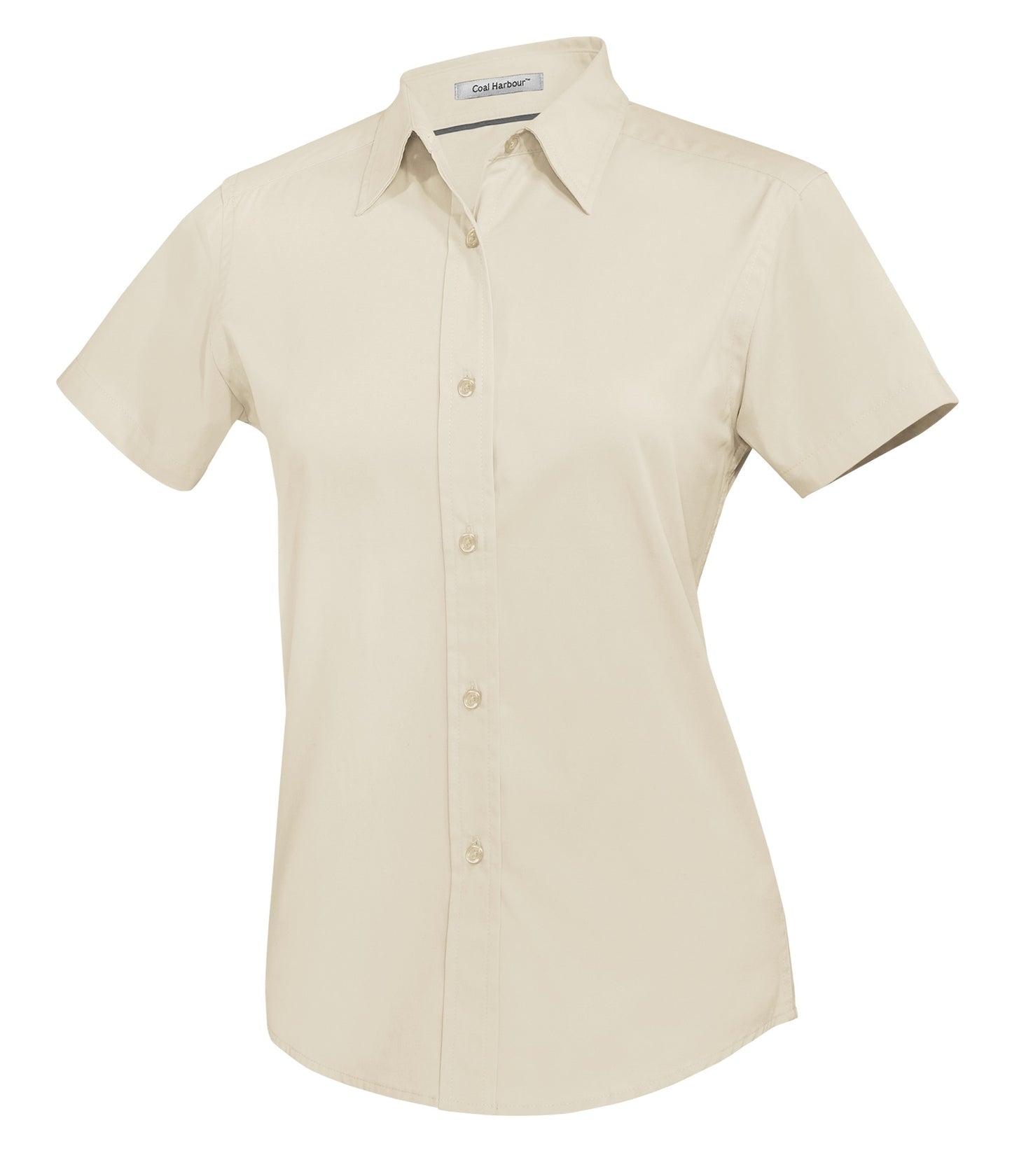 DISCONTINUED COAL HARBOUR® EASY CARE BLEND SHORT SLEEVE WOVEN LADIES' SHIRT