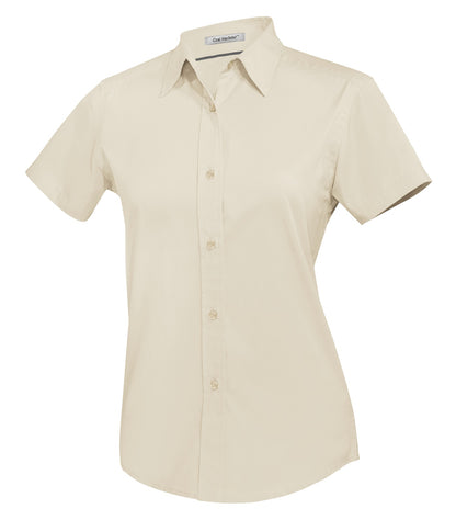 DISCONTINUED COAL HARBOUR® EASY CARE BLEND SHORT SLEEVE WOVEN LADIES' SHIRT