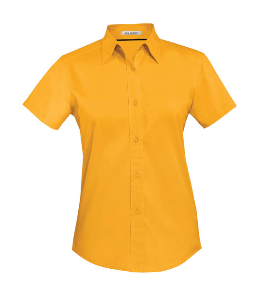 DISCONTINUED COAL HARBOUR® EASY CARE BLEND SHORT SLEEVE WOVEN LADIES' SHIRT