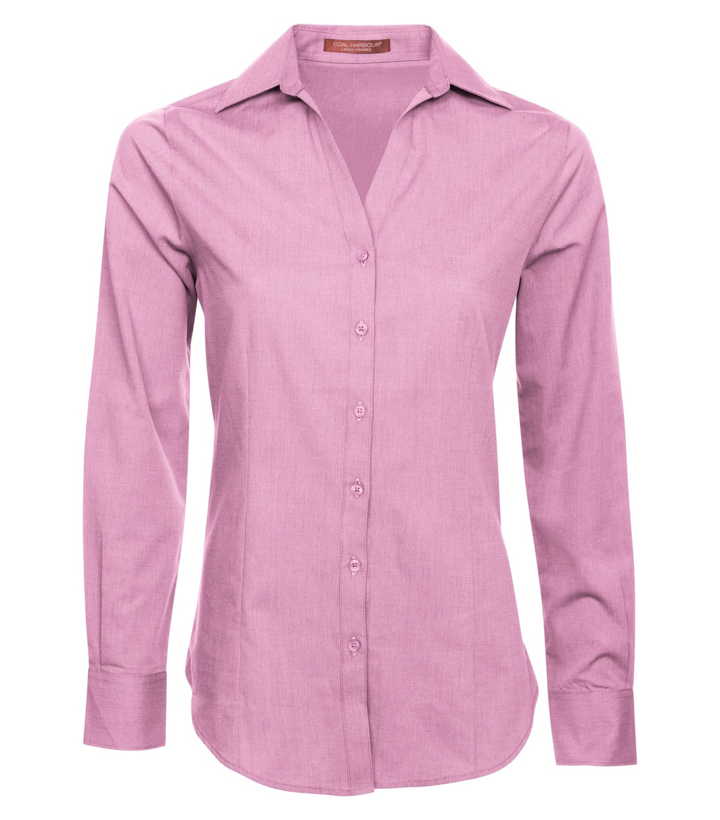COAL HARBOUR® TEXTURED CROSSHATCH WOVEN LADIES' SHIRT