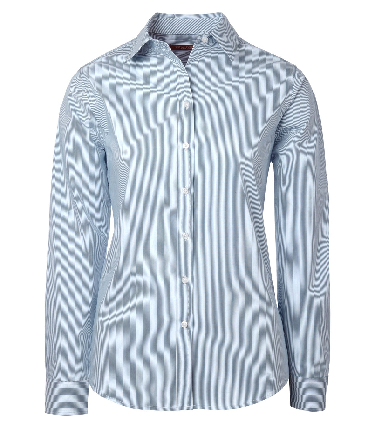 COAL HARBOUR® MINI STRIPE STRETCH WOVEN LADIES' SHIRT