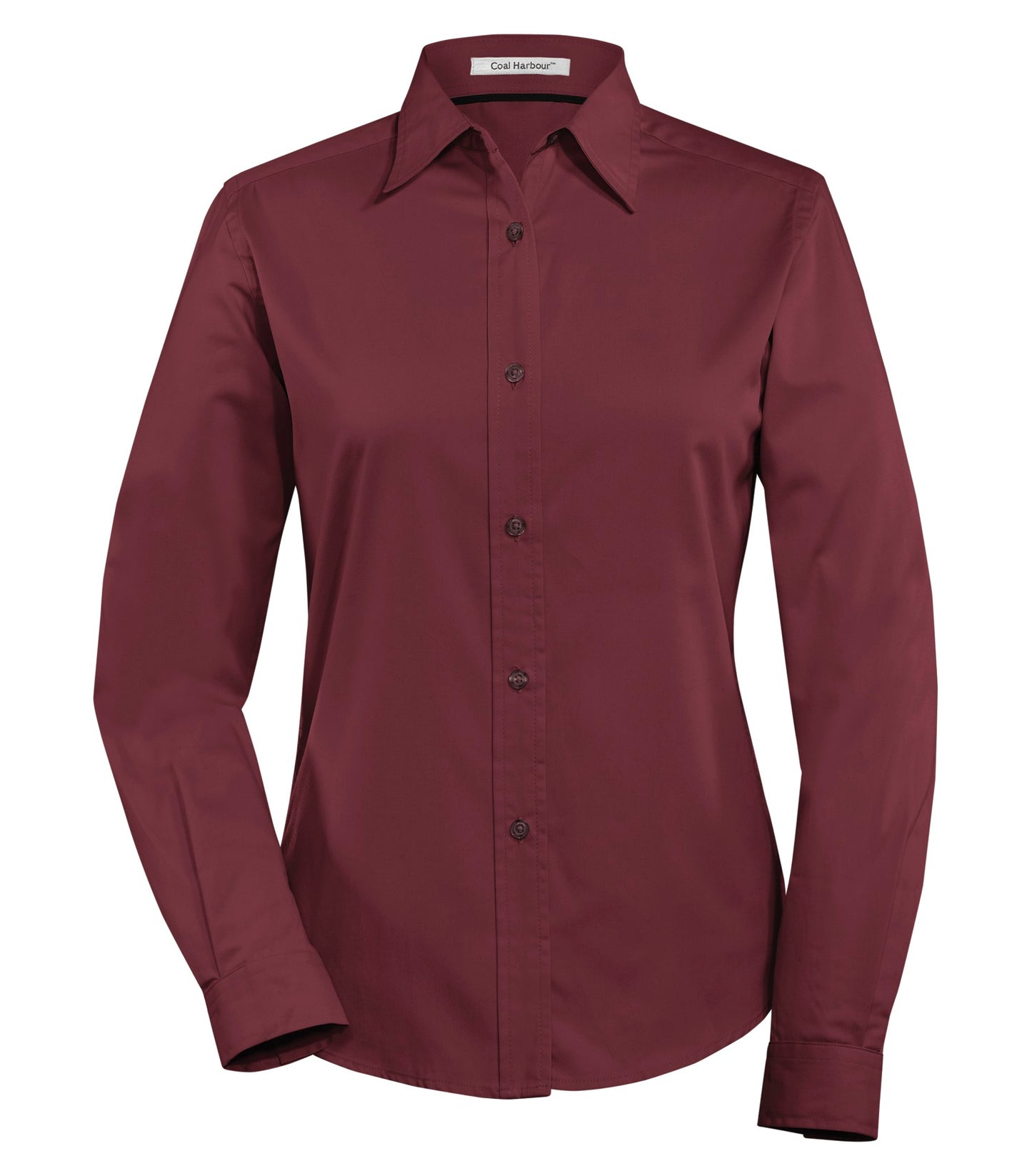 DISCONTINUED COAL HARBOUR® EASY CARE BLEND LONG SLEEVE WOVEN LADIES' SHIRT