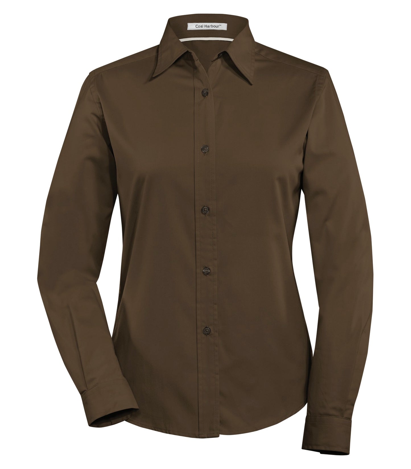 DISCONTINUED COAL HARBOUR® EASY CARE BLEND LONG SLEEVE WOVEN LADIES' SHIRT