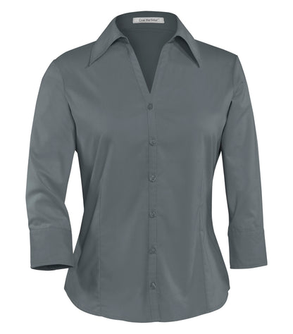 DISCONTINUED COAL HARBOUR® EASY CARE BLEND 3/4 SLEEVE LADIES' WOVEN SHIRT