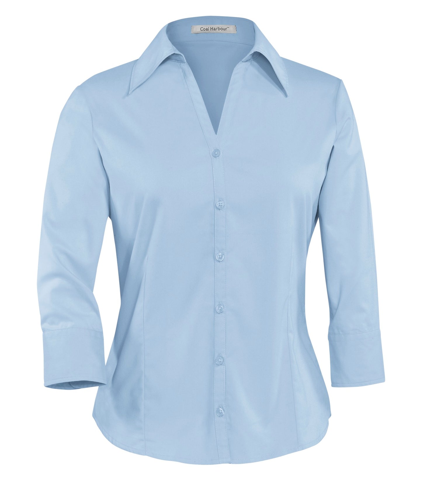 DISCONTINUED COAL HARBOUR® EASY CARE BLEND 3/4 SLEEVE LADIES' WOVEN SHIRT
