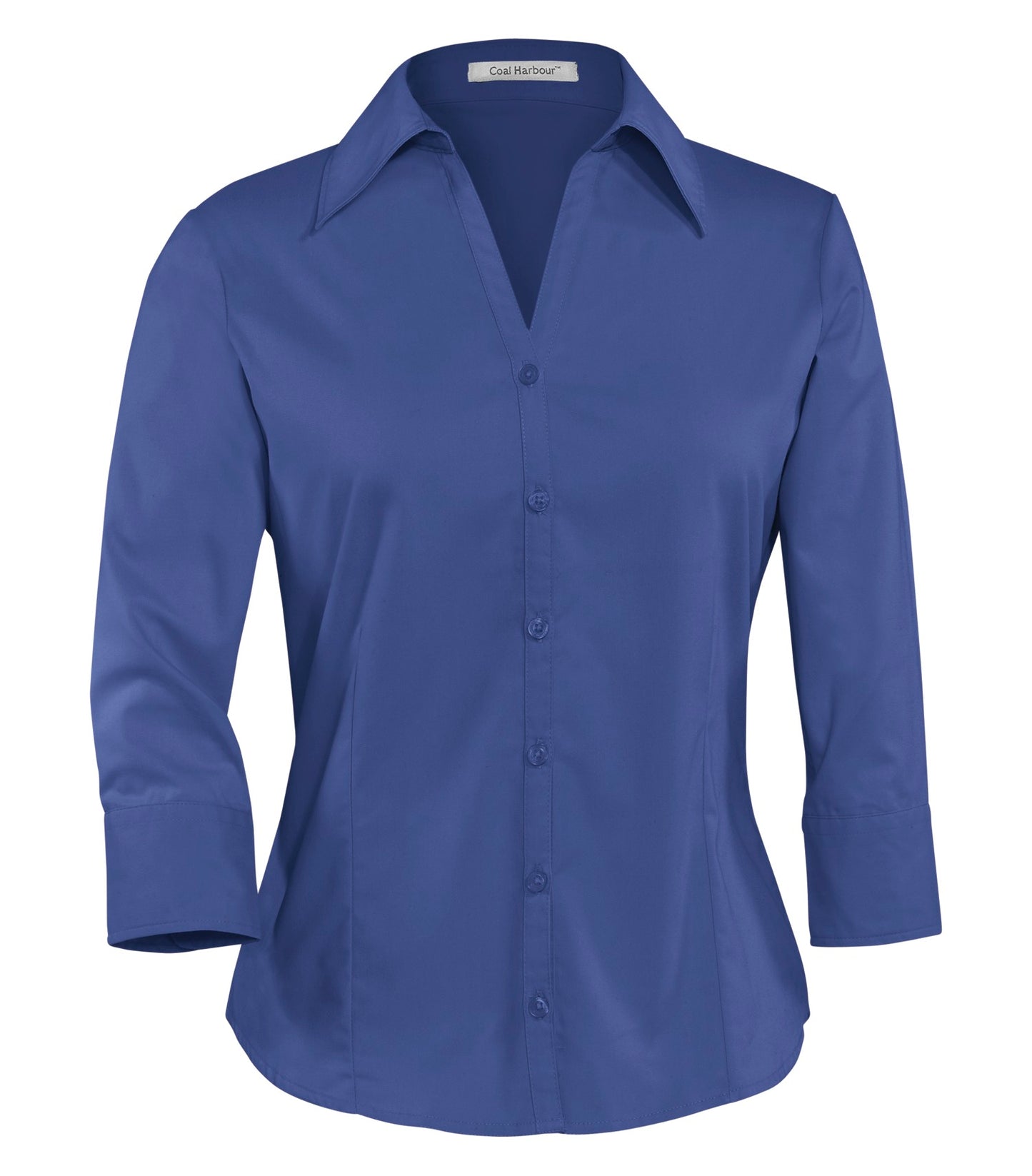 DISCONTINUED COAL HARBOUR® EASY CARE BLEND 3/4 SLEEVE LADIES' WOVEN SHIRT