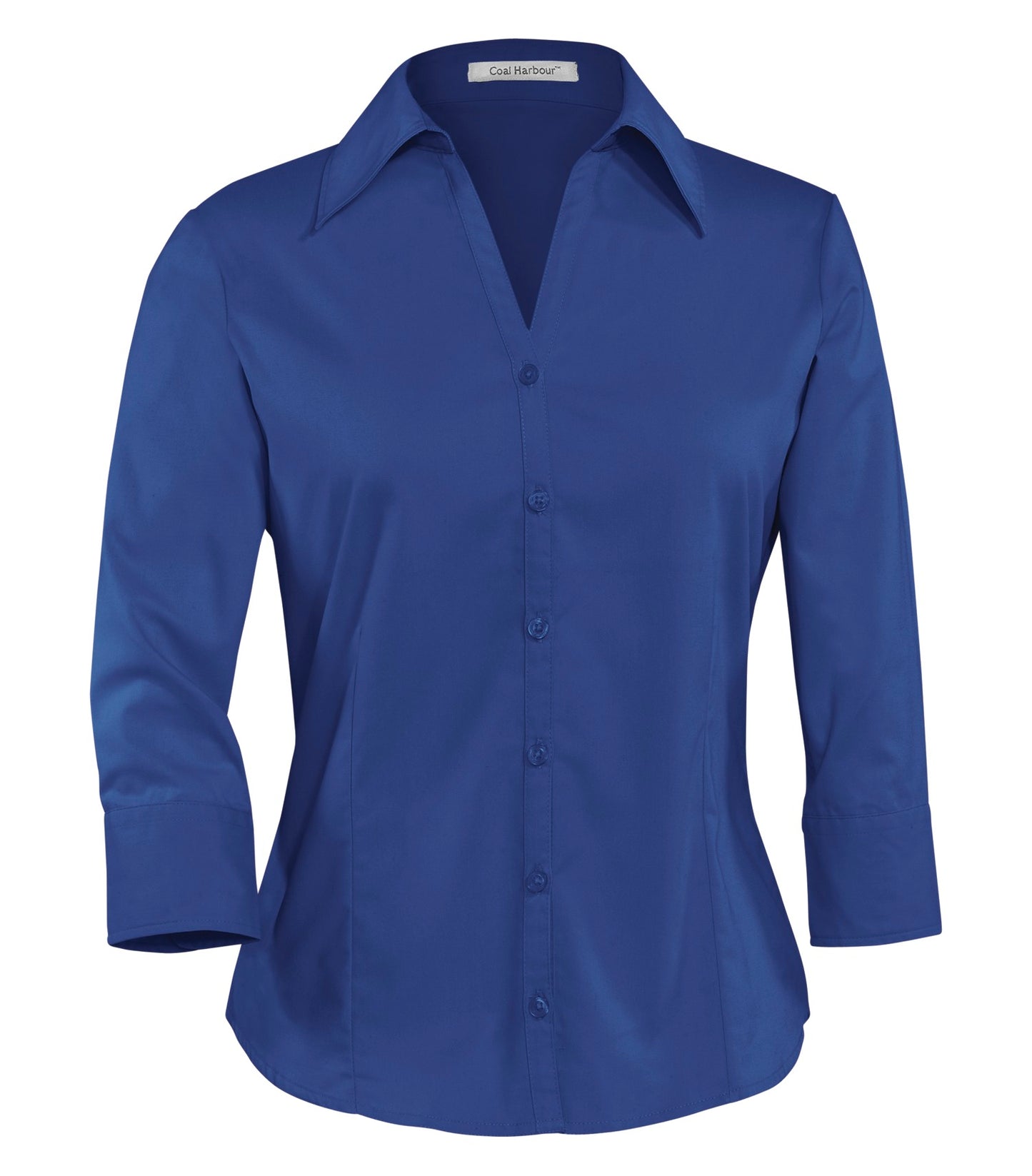 DISCONTINUED COAL HARBOUR® EASY CARE BLEND 3/4 SLEEVE LADIES' WOVEN SHIRT