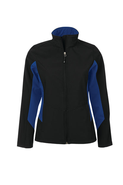 DISCONTINUED COAL HARBOUR® EVERYDAY COLOUR BLOCK WATER REPELLENT SOFT SHELL LADIES' JACKET