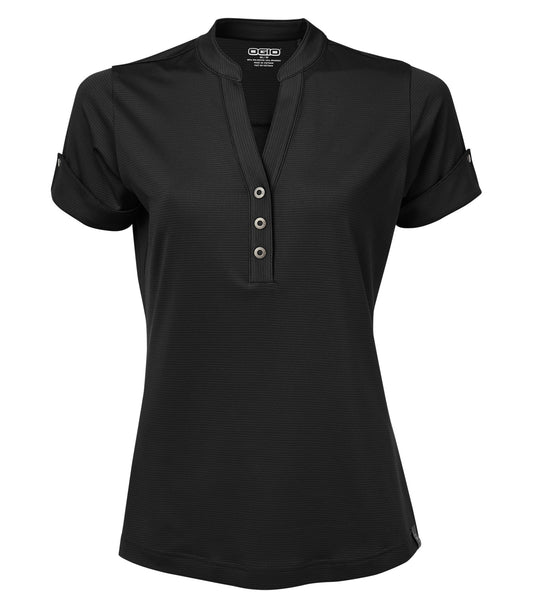 DISCONTINUED OGIO® GAZE LINEAR LADIES' HENLEY
