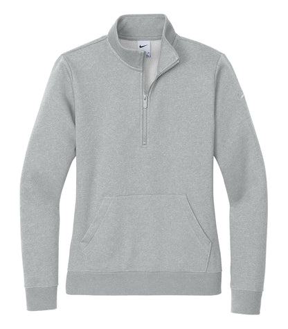 NIKE CLUB FLEECE SLEEVE SWOOSH LADIES' 1/2 ZIP